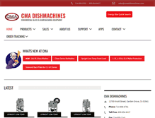 Tablet Screenshot of cmadishmachines.com